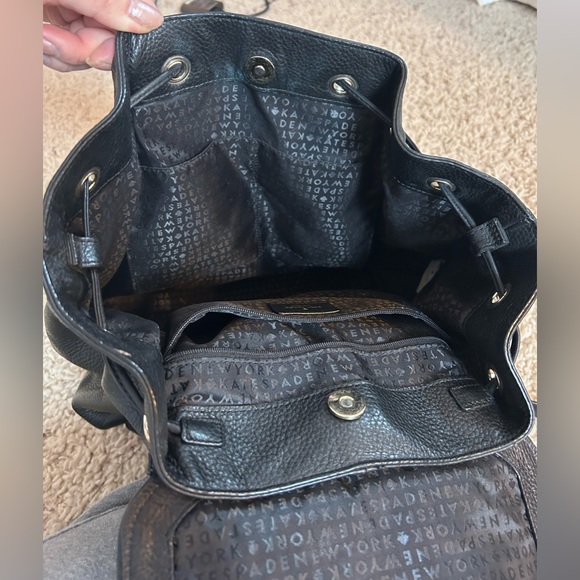 Kate Spade Black Drawstring Backpack - Picture 4 of 7